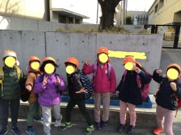 5歳小学校見学